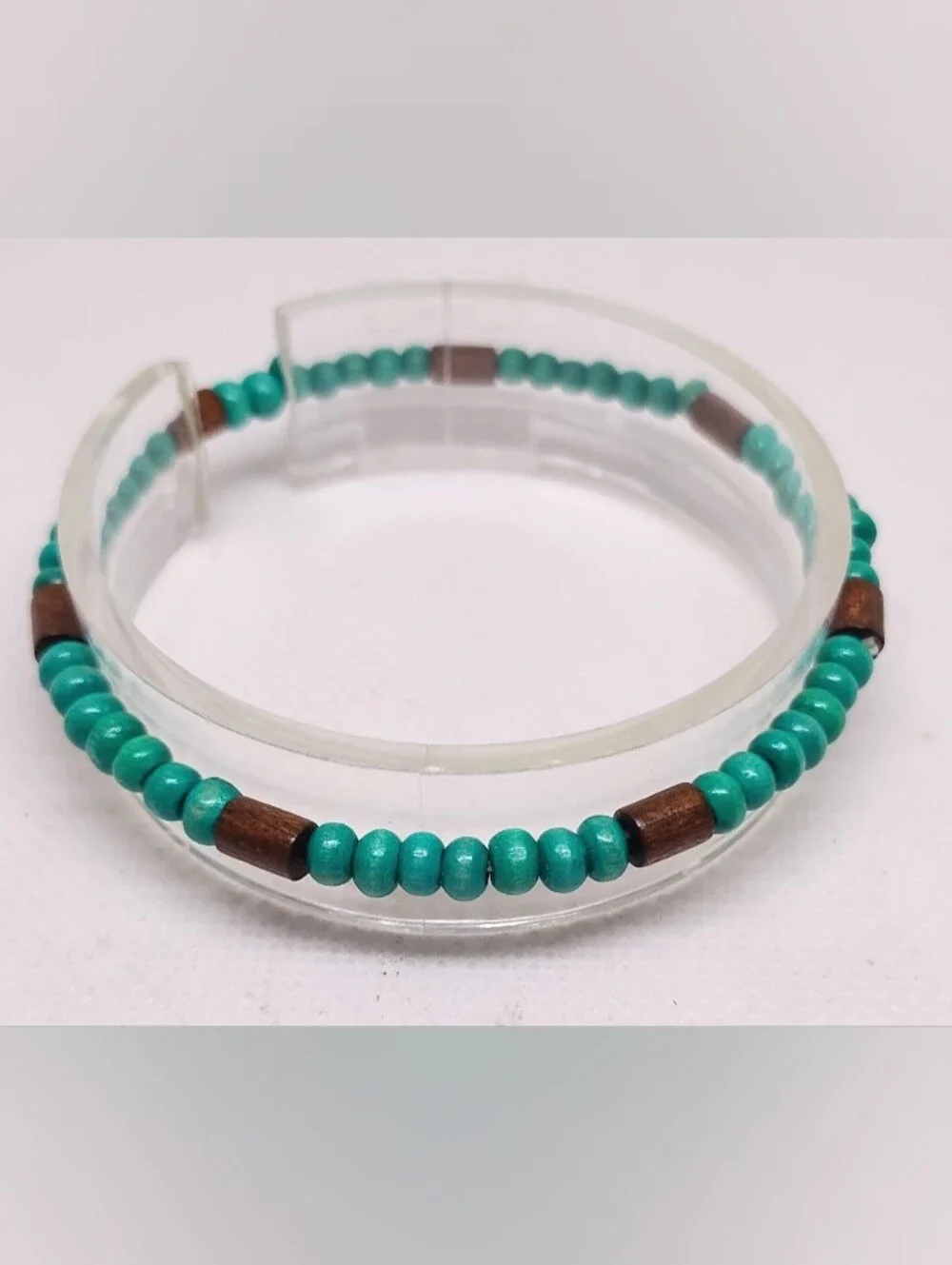Men's Bracelet Beaded Turquoise Beads New Jewelry G31